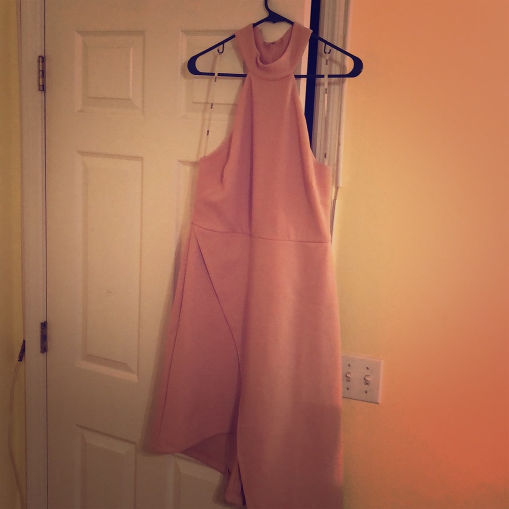 ASOS  Blush Asymmetrical Dress